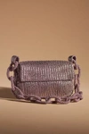 Anthropologie Beaded Chain-strap Shoulder Bag In Purple