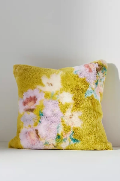 Anthropologie Sophie Faux Fur Cushion