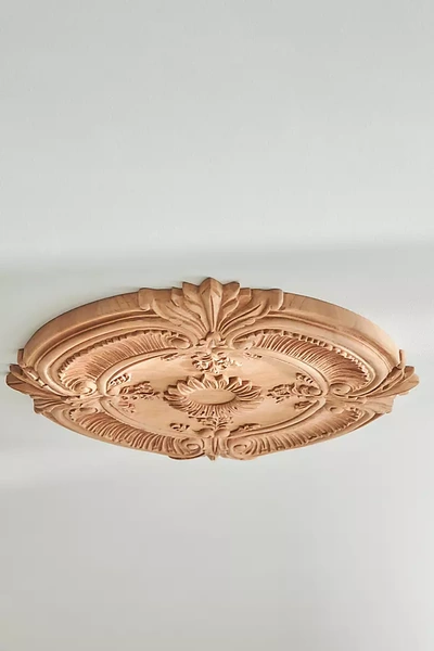 Ekena Millwork Acanthus Leaf Ceiling Medallion In Beige