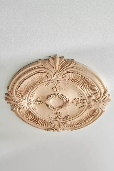 Ekena Millwork Acanthus Leaf Ceiling Medallion In Beige