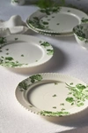 Anthropologie Set Of 4 Abi Dinner Plates In Green