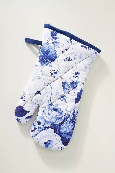 Anthropologie Abi Oven Mitt In Blue