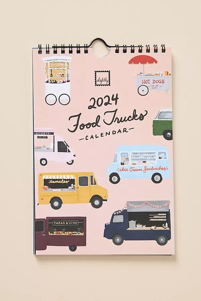 Slightly Stationery 2024 Mini Calendar In Pink
