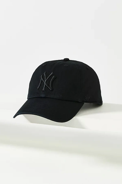 47 Brand Ny Baseball Cap In Black