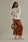 Melie Bianco Larissa Woven Faux-leather Satchel Bag