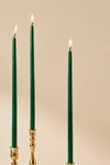 Anthropologie Mini Taper Candles, Set Of 12 In Green