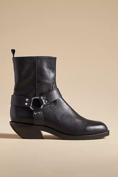 Silent D Claire Moto Boots In Black