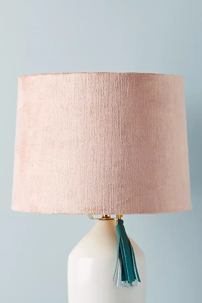 Anthropologie Solid Velvet Lamp Shade