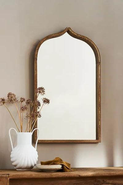 Anthropologie Simone Mirror In Brown