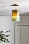 ANTHROPOLOGIE SOFT FOG GLASS SEMI-FLUSH MOUNT