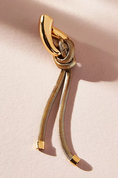 By Anthropologie Snake Chain Drop Earrings In Gold