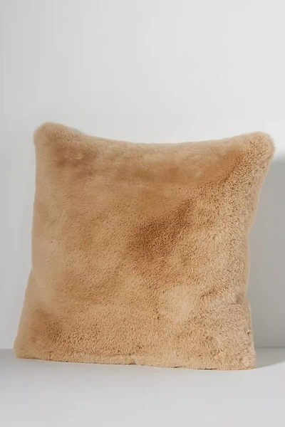 Anthropologie Sophie Faux Fur Pillow