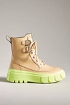 Sorel Caribou Leather Lace-up Boots In Green