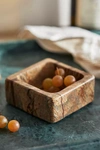 Terrain Square Marble Bowl In Brown