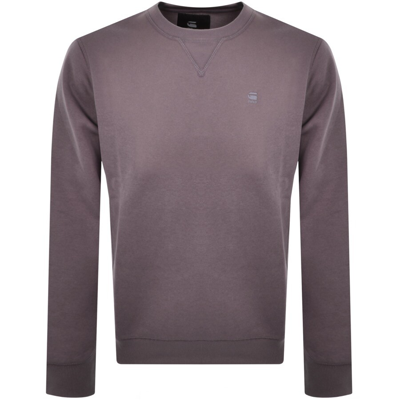 G-star G Star Raw Premium Core Sweatshirt Purple