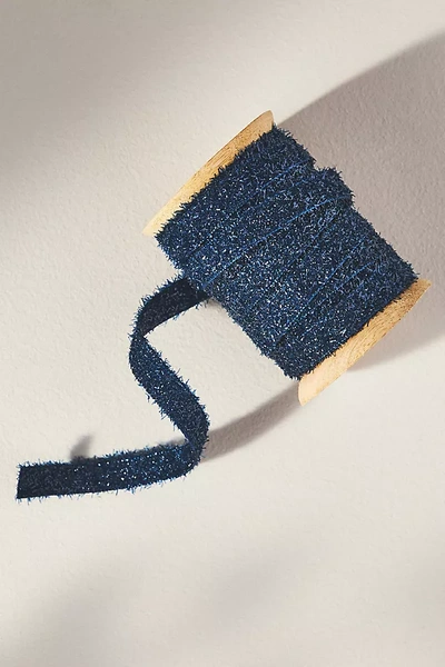 Anthropologie Eyelash Gift Wrap Ribbon In Blue