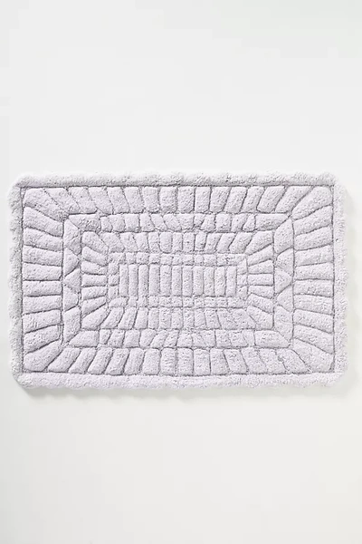 Anthropologie Hand-tufted Leighton Bath Mat In Purple