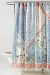 Anthropologie Aurelie Organic Cotton Shower Curtain In Multicolor