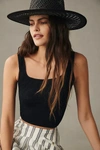 By Anthropologie The Hannah Seamless Textured Tank In Black