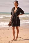 By Anthropologie The Kallie Flowy Tunic Dress In Black