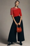 By Anthropologie The Mini Hollace Tote In Red
