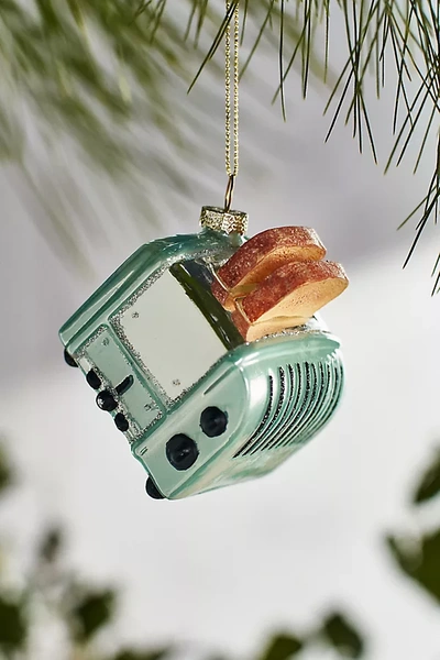 Terrain Toasted Glass Ornament In Green