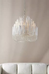 Anthropologie Tiered Tapers Chandelier In Transparent