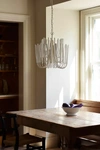 Anthropologie Tiered Tapers Chandelier In White