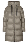 Save The Duck Isabel Hooded Quilted Puffer Coat In Nude & Neutrals