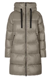 Save The Duck Isabel Hooded Quilted Puffer Coat In Elephant Grey