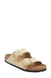Birkenstock Arizona Big Buckle Slide Sandal In Ecru