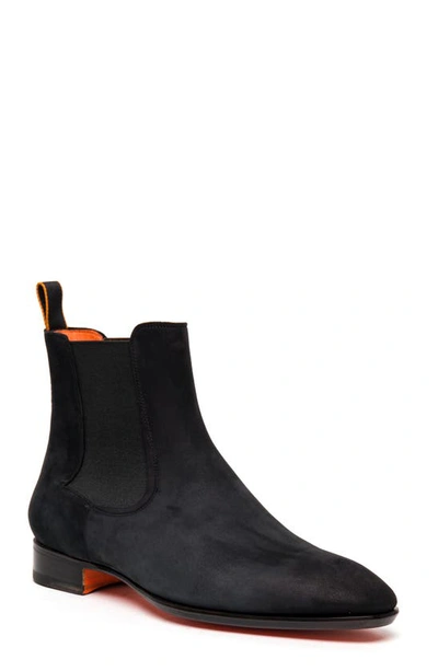 Santoni Suede Chelsea Boot In T50