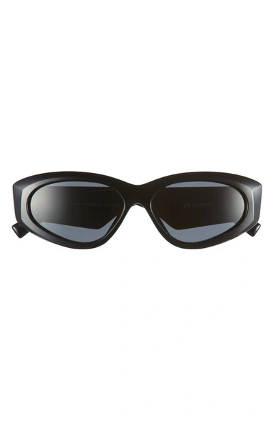 Le Specs Black Under Wraps Sunglasses In Lsp2352222