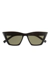 Le Specs Velodrome Angular Cat-eye Sunglasses In Black