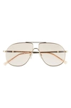 LE SPECS SCHMALTZY 60MM AVIATOR SUNGLASSES