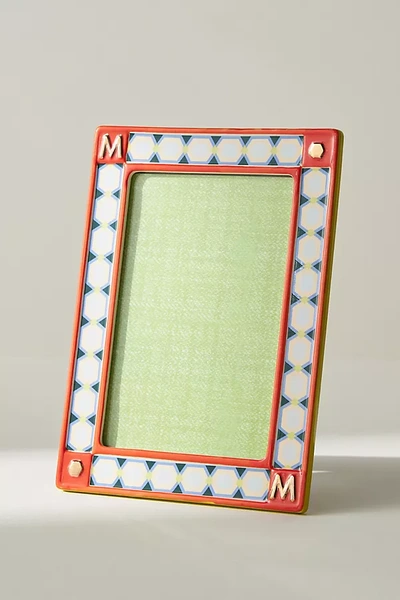 Anthropologie Scarlet Monogram Frame In Multicolor