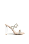 Schutz Arabella Glam Embellished Slide Sandal In Beige