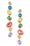 ROXANNE ASSOULIN THE MAD MERRY MARVELOUS CRYSTAL DROP EARRINGS