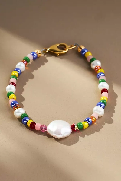 Sjo Jewelry Johanna Pearl Bracelet In Multicolor