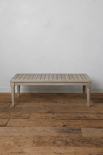 Terrain Shoreham Teak Coffee Table In Gray