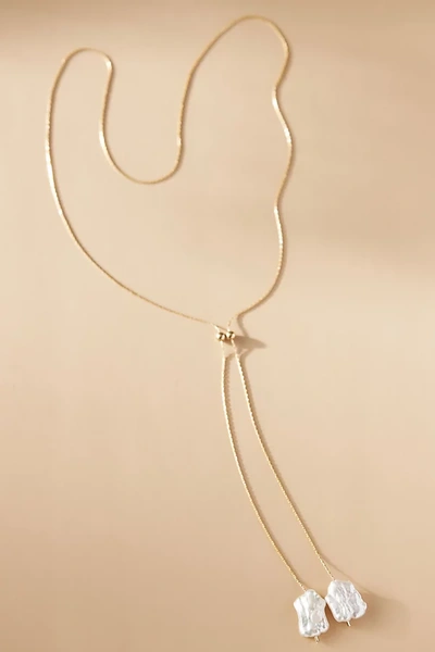 Set & Stones Elliatt Lariat Necklace In Gold