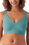 True & Co. True Body Boost V Neck Bra In Mineral Blue
