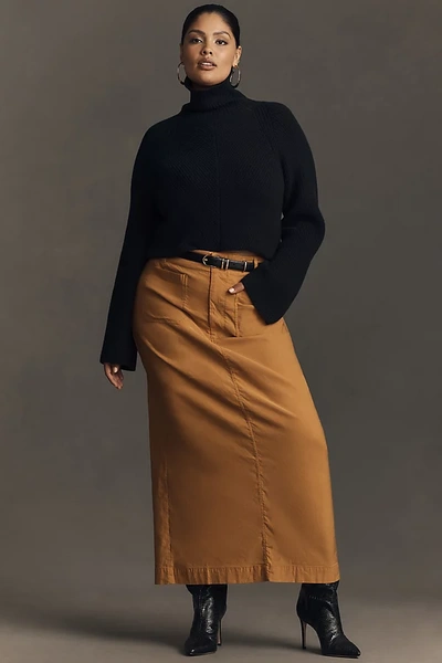 Maeve,the Colette Collection By Maeve The Colette Maxi Skirt By Maeve In Brown