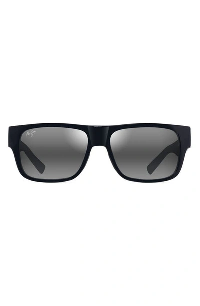 MAUI JIM MAUI JIM KEAHI 56MM POLARIZEDPLUS2® RECTANGULAR SUNGLASSES