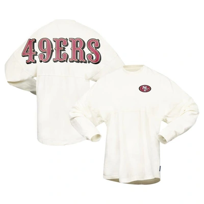 Spirit Jersey Women's Cream San Francisco 49ers Wordmark T-shirt