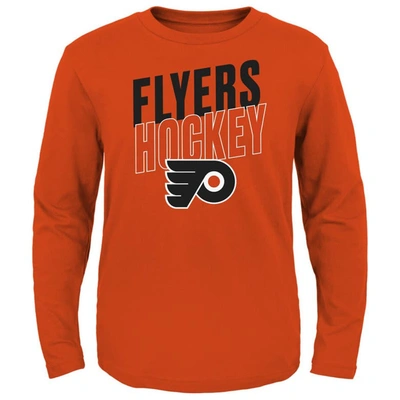Outerstuff Kids' Youth Orange Philadelphia Flyers Showtime Long Sleeve T-shirt