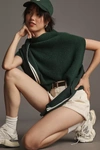 By Anthropologie The Enza Oversized Ribbed Cashmere Vest In Green
