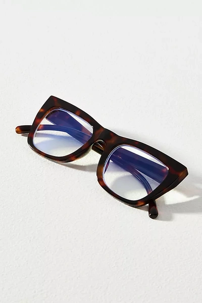 By Anthropologie Translucent Cat-eye Readers In Multicolor