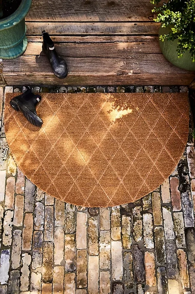 Terrain Trellis Half Moon Doormat