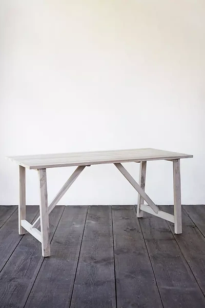 Terrain Upland Teak Table In Gray